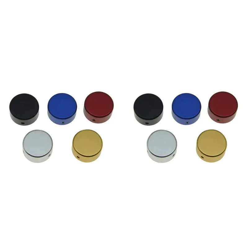 A99I-10X Metal Guitar Effect Pedal Footswitch Toppers Effect Foot Nail Cap Aluminium Pedal Protection Cap With Multi Colors