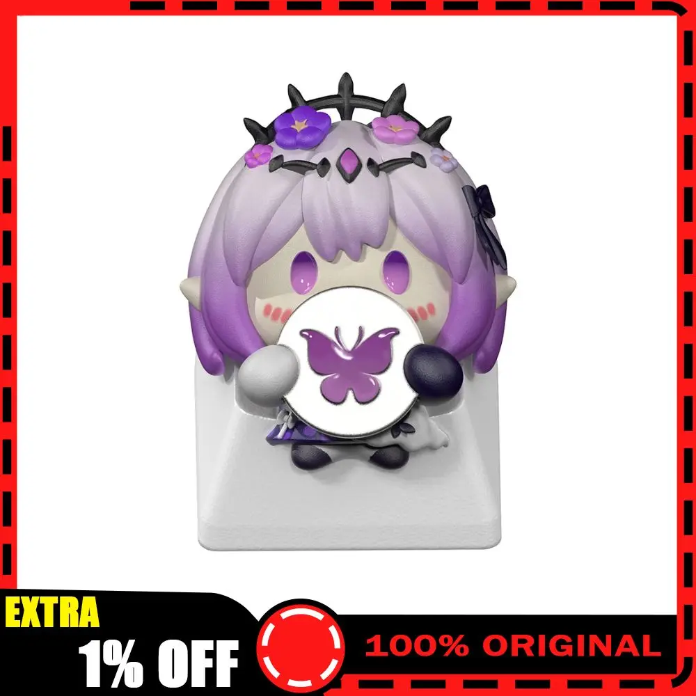 Honkai Star Rail Castorice Cute Resin Keycap Castorice 2D Anime Keyboard Keycaps 3D Three-Dimensional Keycap Gaming Gift