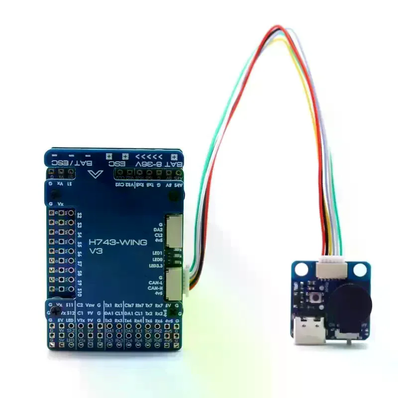 /GJ/WING V3 Fixed Wing Flight Controller Dual Gyro Support 2-8S Dual Camera FPV Plane Model Replacement Mainboard H743