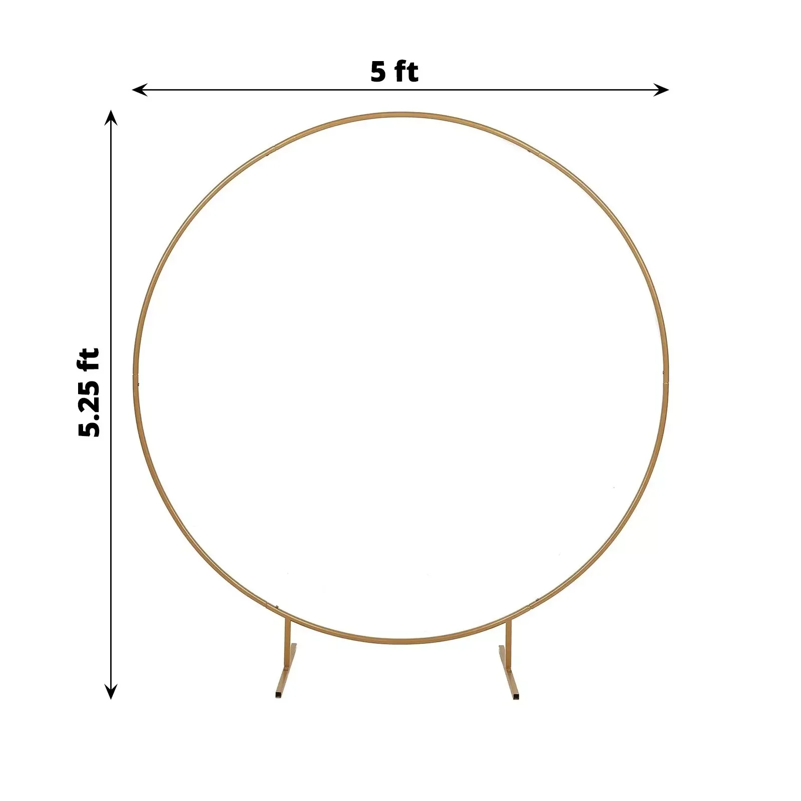 Imagem -05 - Eua 926 Dentro. x 10 Polegada Único Tubo Coração em Forma de Casamento Arco Contexto Decoração de Metal Dourado Stand Arbor