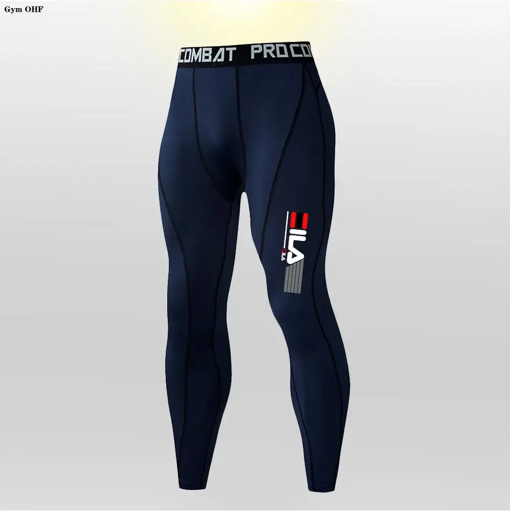 

Новые компрессионные штаны, мужские Леггинсы для бега, тренажерного зала для мужчин, спортивные черные колготки, тренировочные штаны