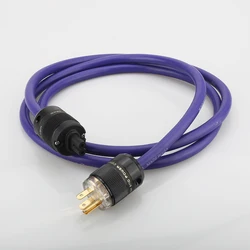 Hifi Audio Power cable XLO Reference 2 EU/US Power Cord Cable With Figure 8 C7 IEC Connector Power Cable  AC power cord