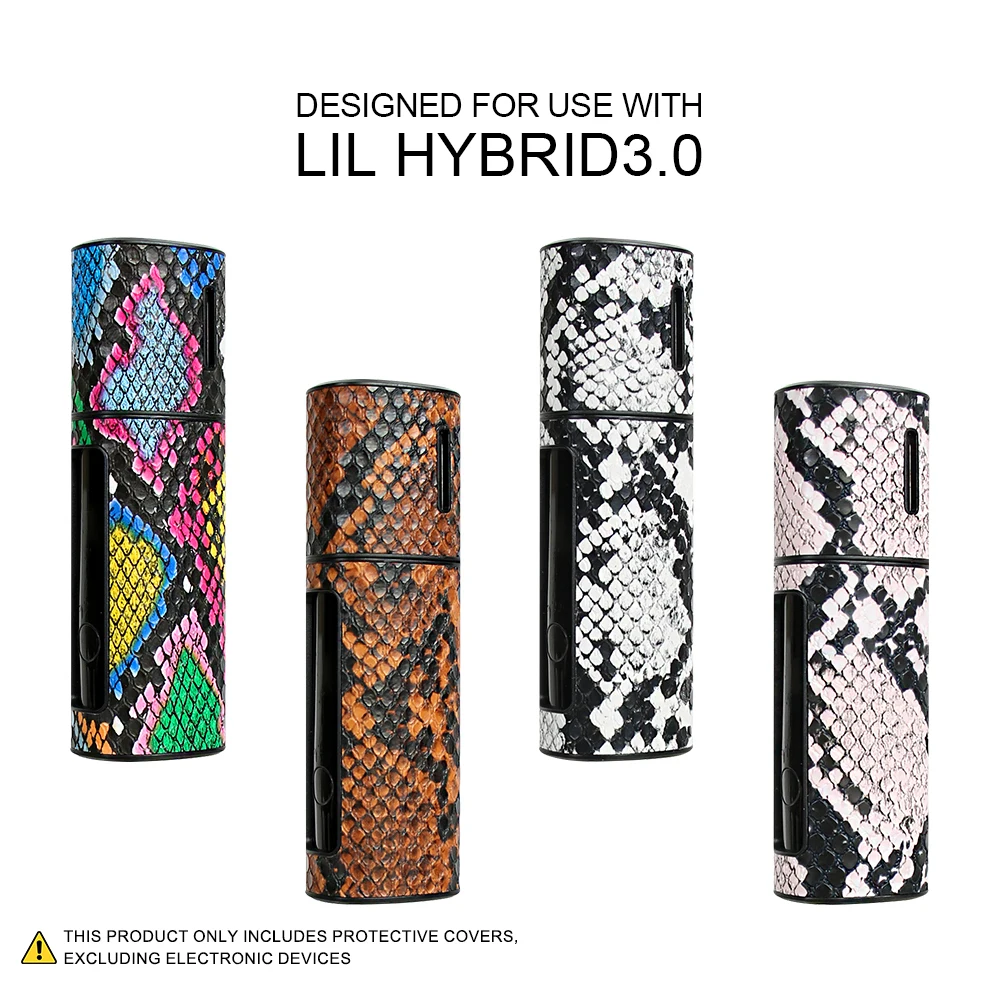 

PU leather protective case suitable for LiL HYBRID 3.0 , with snake skin pattern, protecting electronic cigarette accessories.
