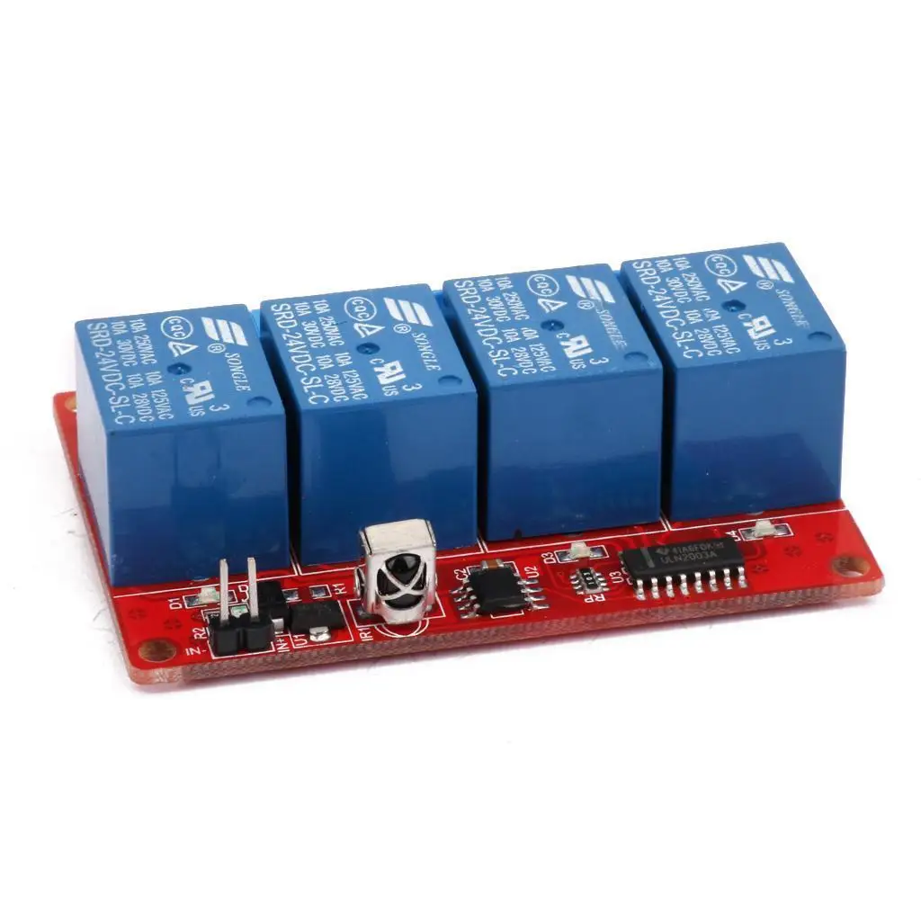 

Four Channel 4CH 24V IR Infrared Remote Controll Switch Relay Module
