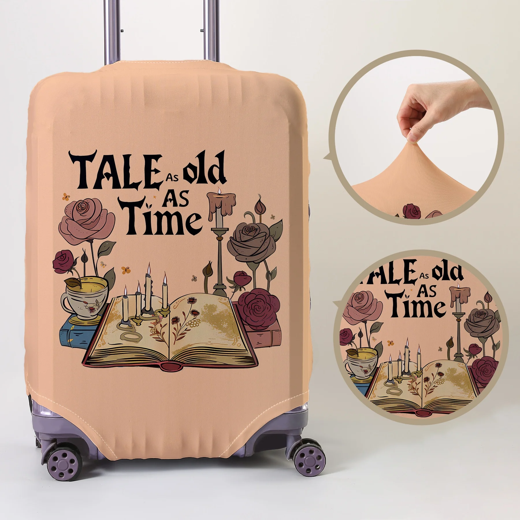 

Защитный чехол для багажа с ретро-принтом в стиле древних легенд, подходит для чемоданов 18-32 дюймов, чехлы для ручек чемоданов, для путешествий