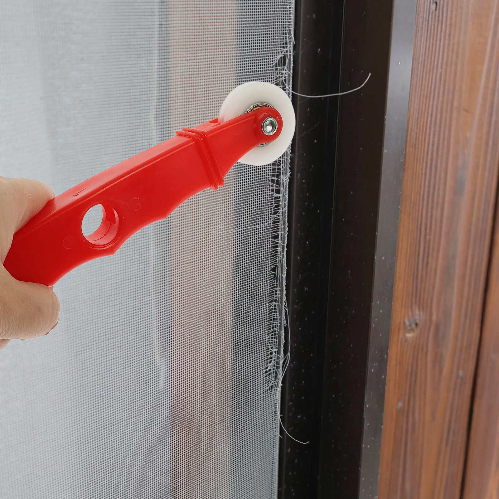 1Pcs Screen Spline Roller Tool for Home Window Door Repair Thick Cast Frame with Dual Function Pulley for Sealing Strip and Net