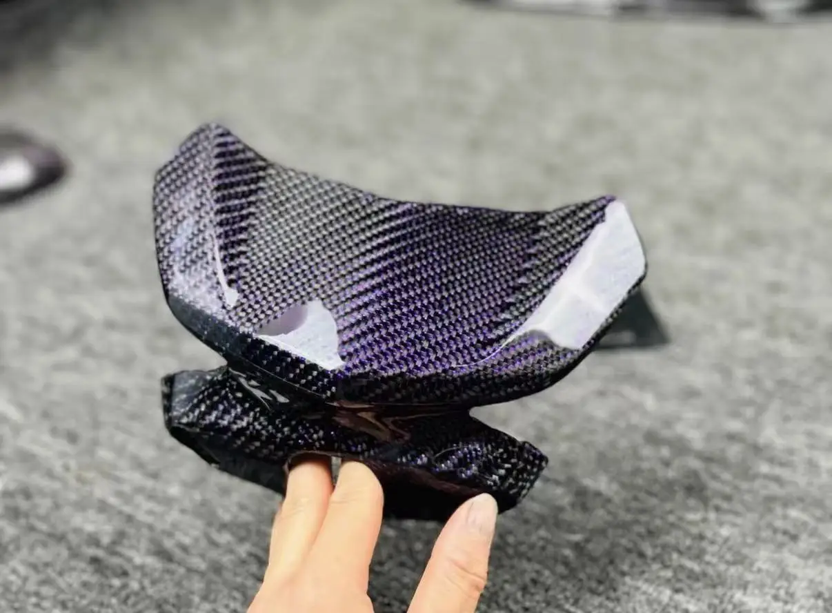 3k 200g 2x2 Twill Plain Real Carbon Fiber and Metal Wire Mixed Woven Small Size Sample Red Blue Purple Green Wire Fabric Roll Up