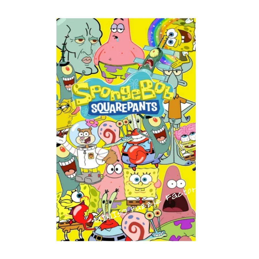 パズル スポンジボブ スクエアパンツ フィギュア 大規模コレクション 木製ジグソーパズル 108/200/300/500/1000ピース 大人用 子供用 おもちゃ ゲーム