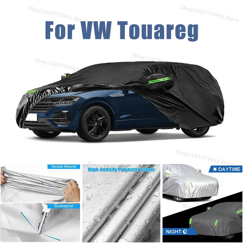 

For ‌VW Touareg Car Cover Car Waterproof All Weather Automobiles Full Exterior Covers - Sun-proof Outdoor Anti Scratch