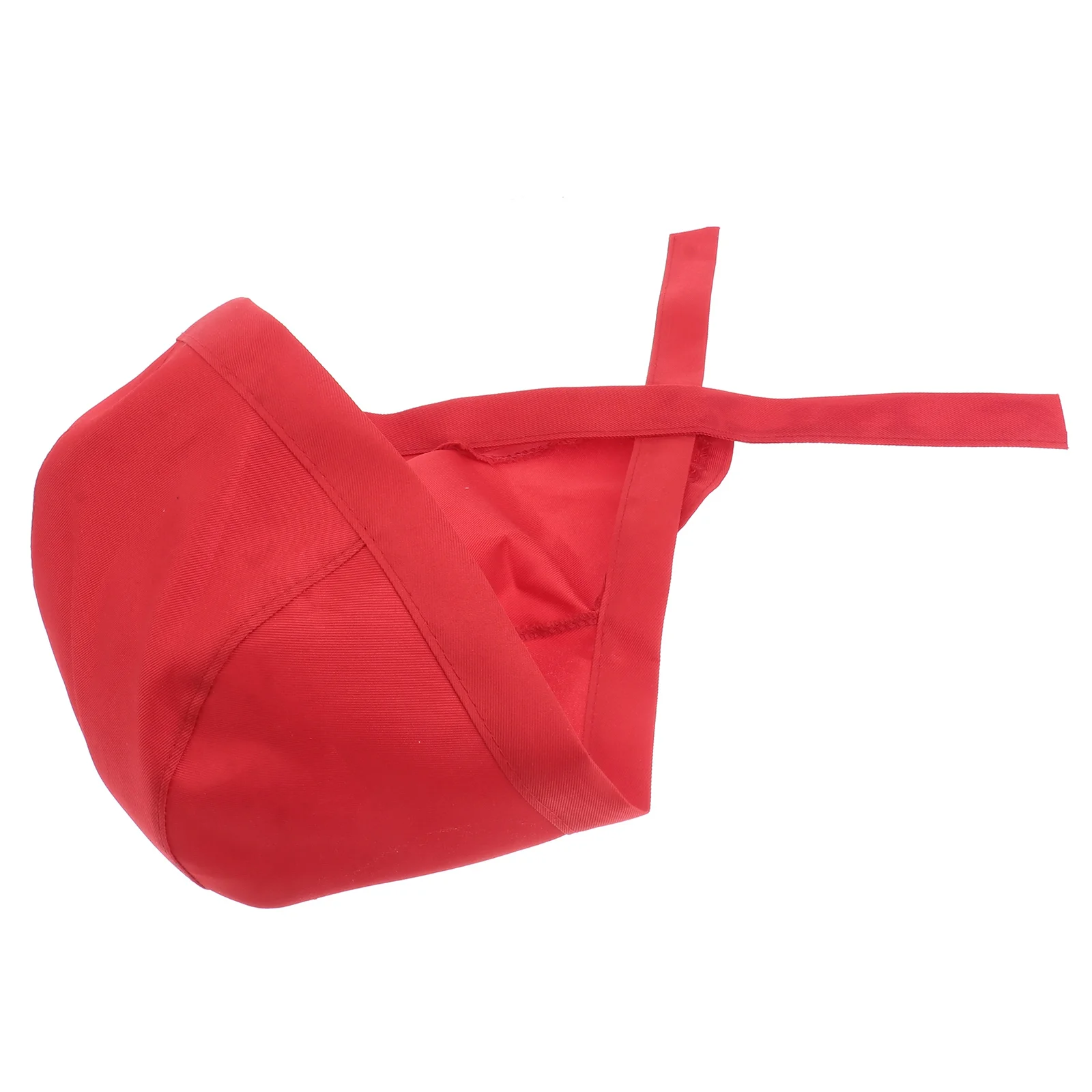 

Red Durable Canvas Chef Hat For Men Women Adjustable Kitchen Catering Uniform Cap Soft Comfortable Daily Wear Server Cook Baker