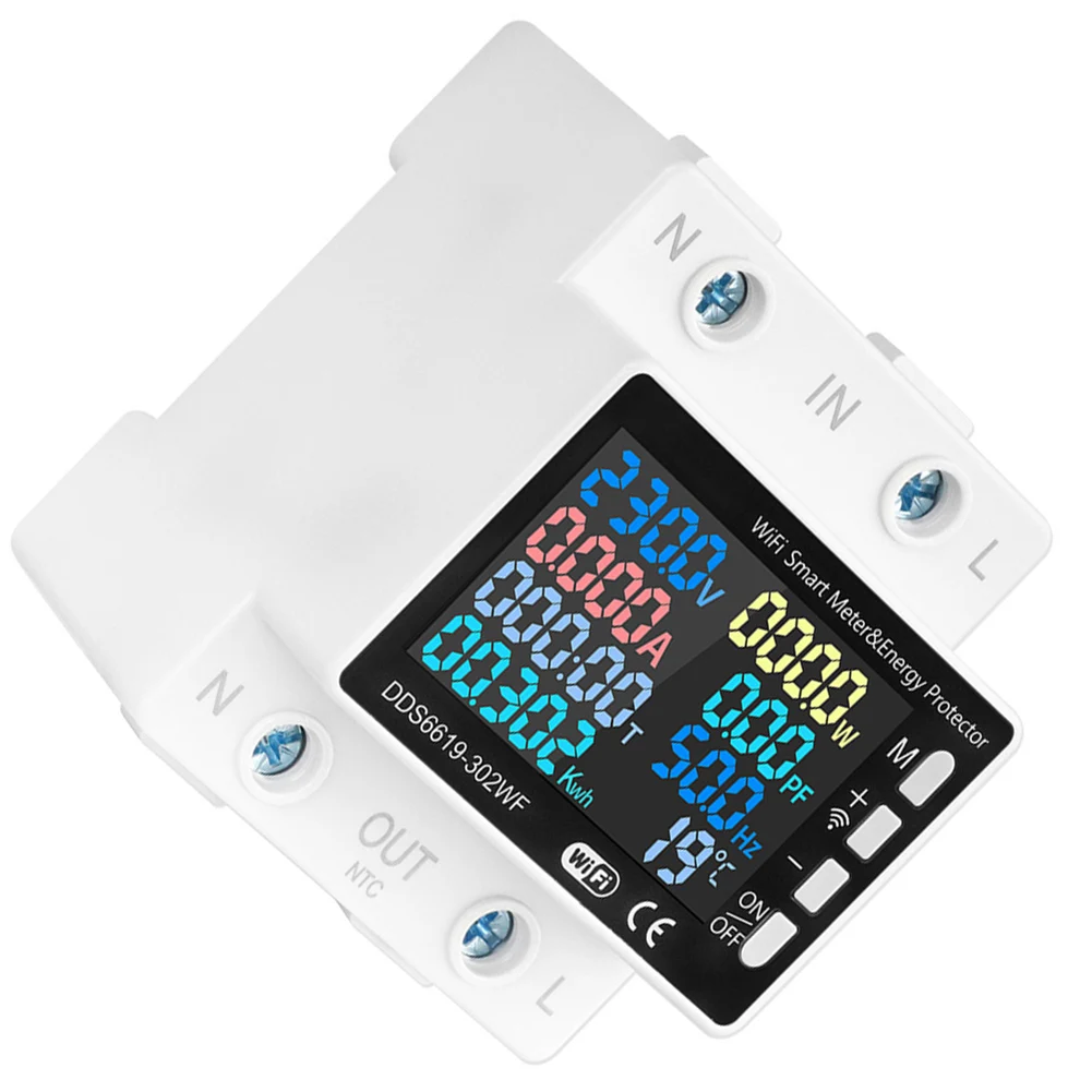 Flame-retardant Material Housing for Energy Meter Digital Usage WiFi for Smart Energy Meter For Energy Cost Saving