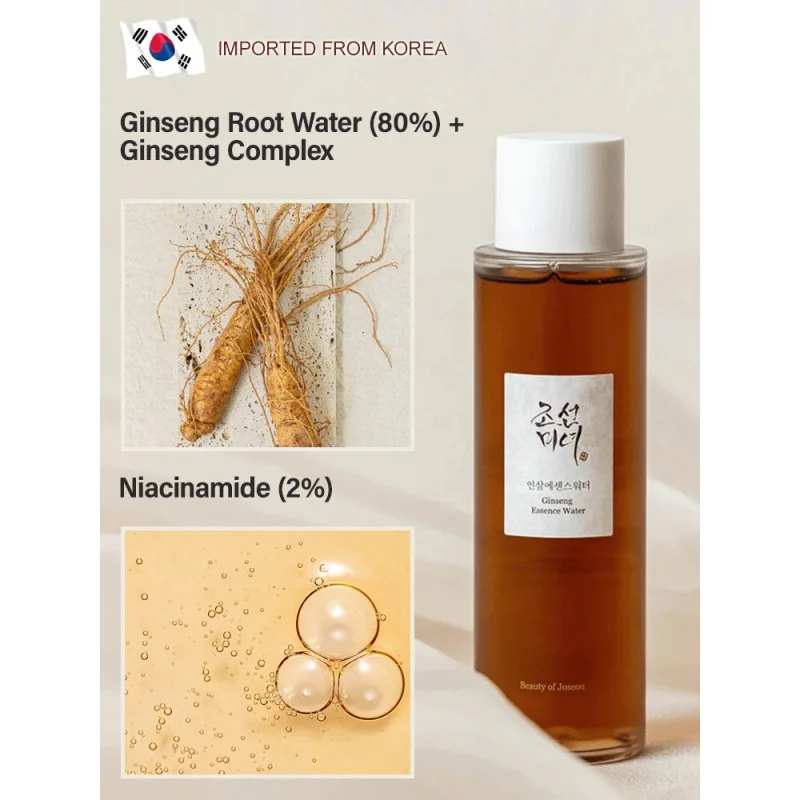 150ml Korea Anti-Wrinkle Ginseng Essence Water Nourish Repair Facial Serum Instant Firming Lift Anti-Aging Fade Fine Lines Skin