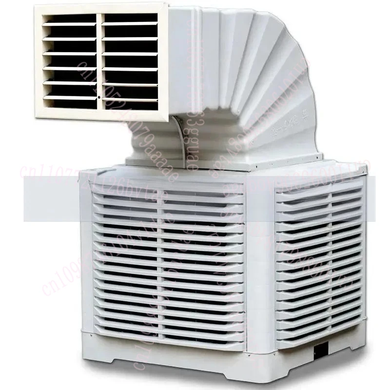 Vendita diretta in fabbrica Condizionatori d'aria industriali silenziosi montati a parete o sul tetto Raffreddatore d'aria evaporativo per acqua