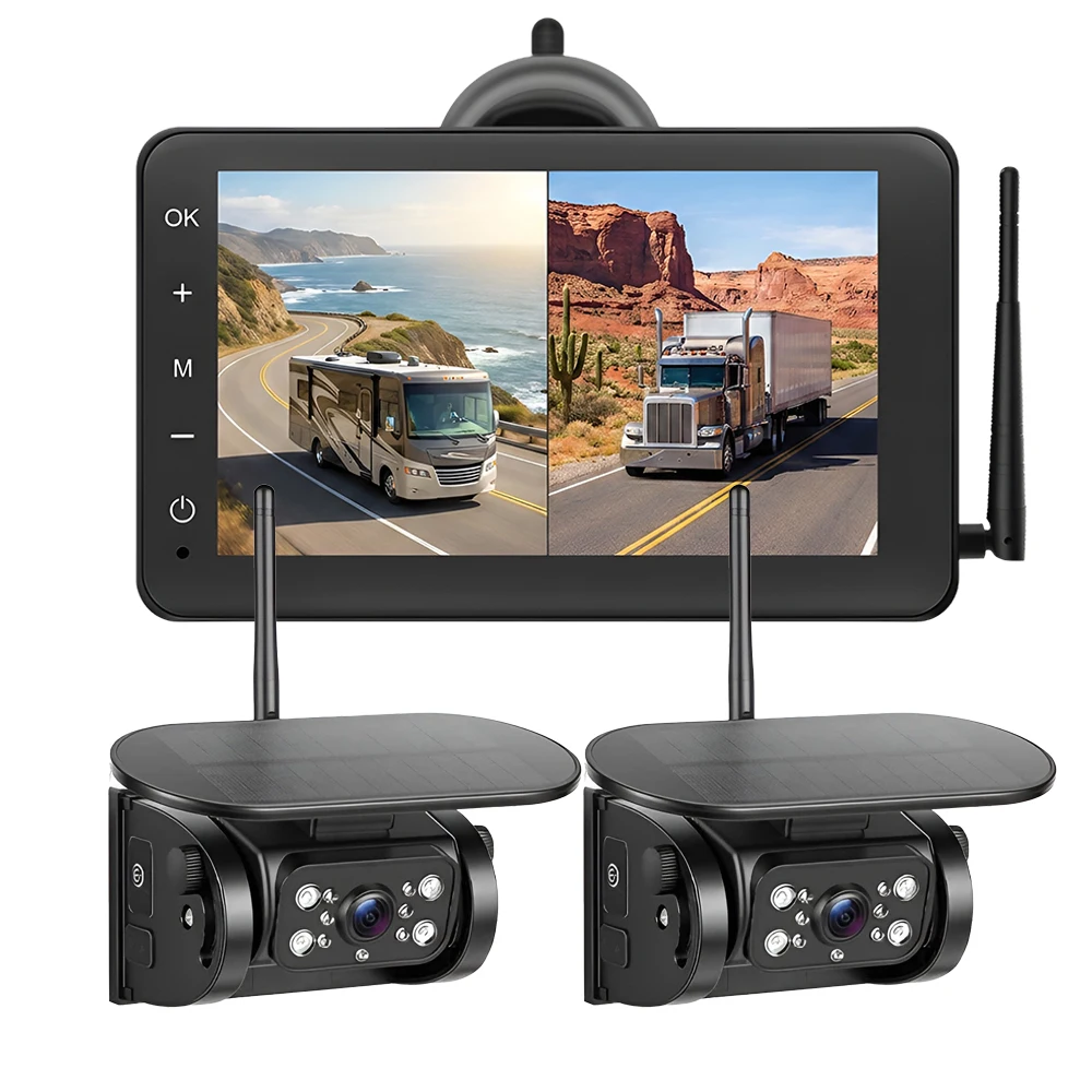 Solar Magnetic Wireless Backup Camera 7