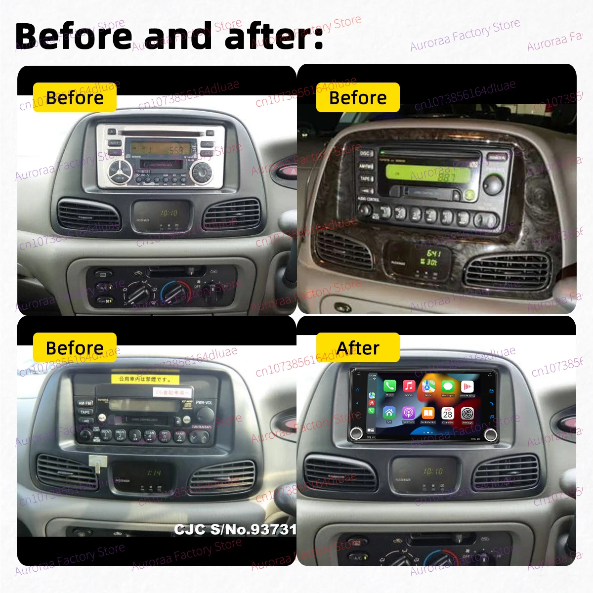 2Din Android Radio Car Multimedia for Toyota Liteace Townace Town Ace Noah 1996-2001 7