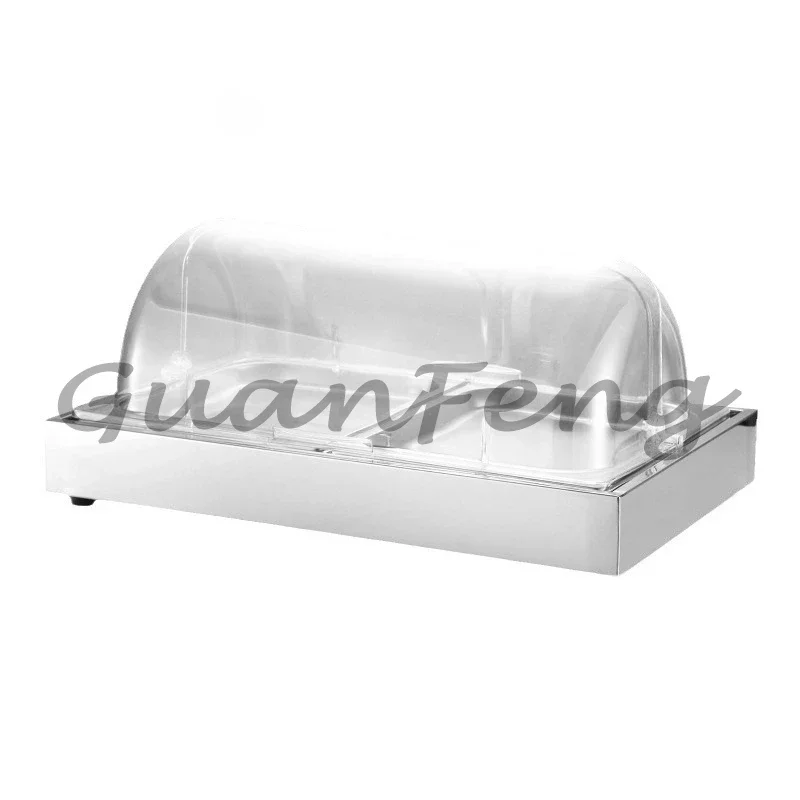 Commercial Restaurant Frozen Food Display Rack Self Service Seafood Buffet Ice Display Table Fresh Keeping Cooling Counter
