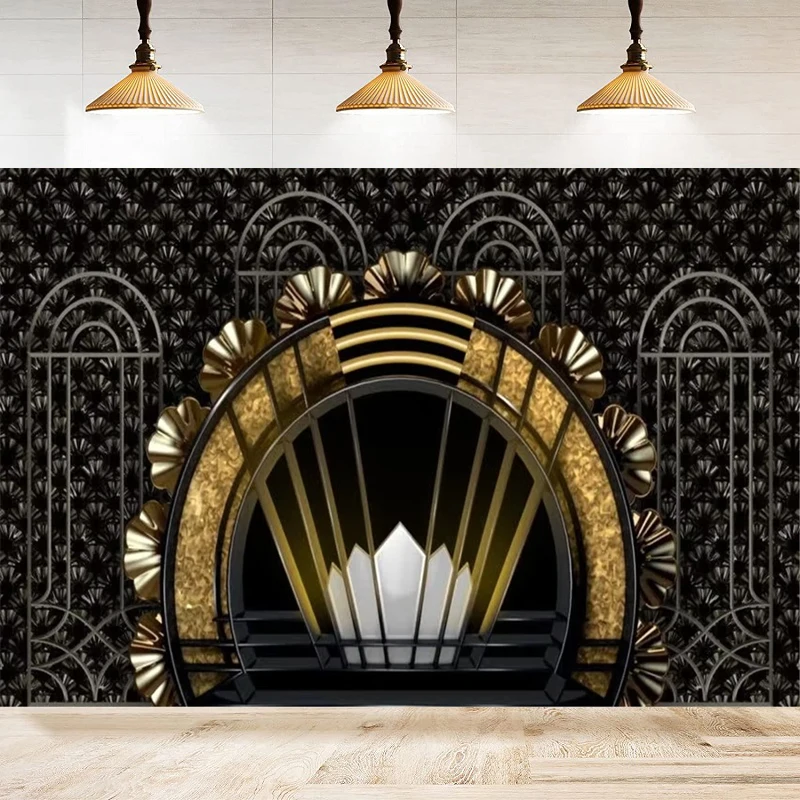 

Roaring 20s Photography Backdrop The Great Gatsby Background Vintage Dance Prom Birthday Wedding Party Decor Photo Booth Banner