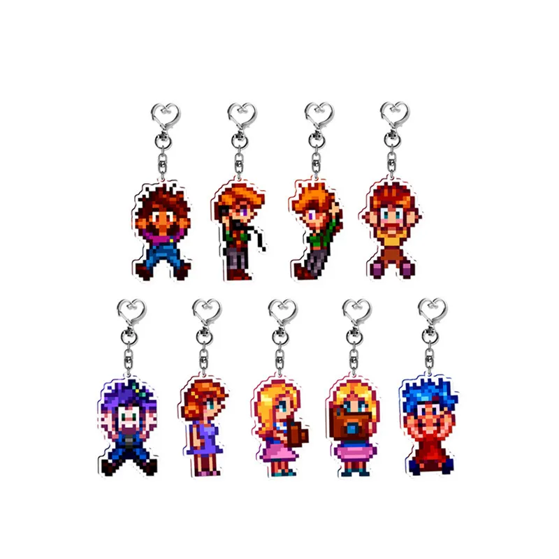 Stardew Valley Keychain Alex Harvey Shanm Sheen Abigail Emily Hailea Penny