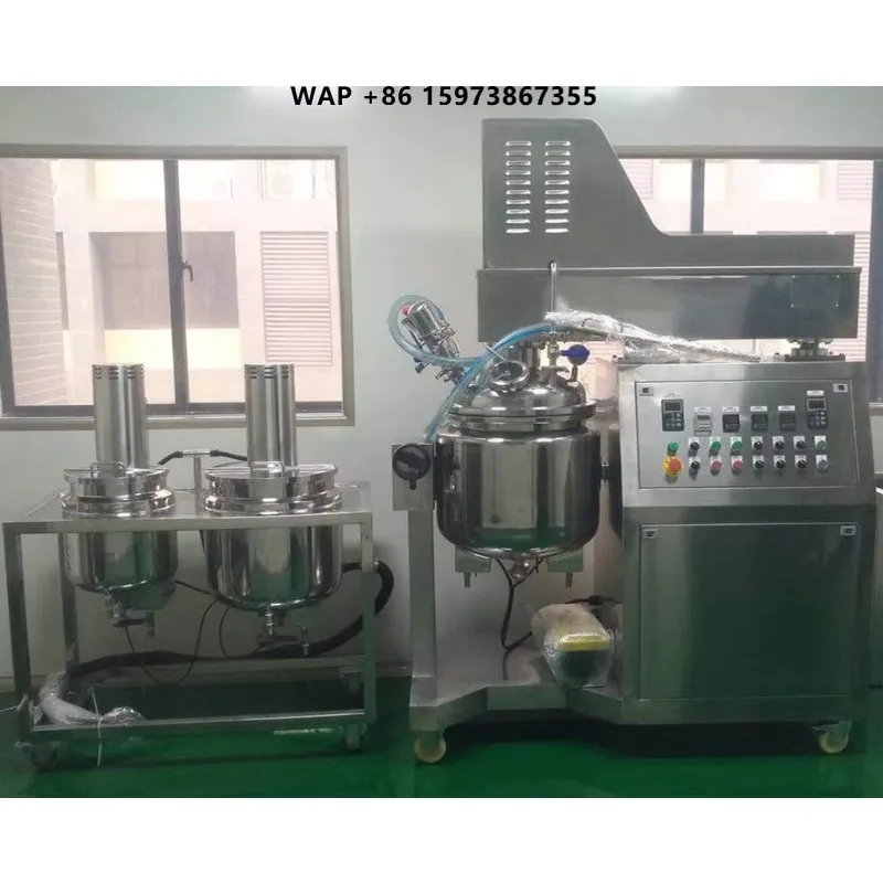 gel cream lotion ointment  vacuum homogenizer emulsifying mixer making machine