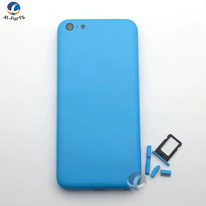 Back Housing for iPhone 5C, Rear Cover, Battery Lid, Door Frame with Logo, High Quality, OEM AAA + Free Battery Sticker & Tool