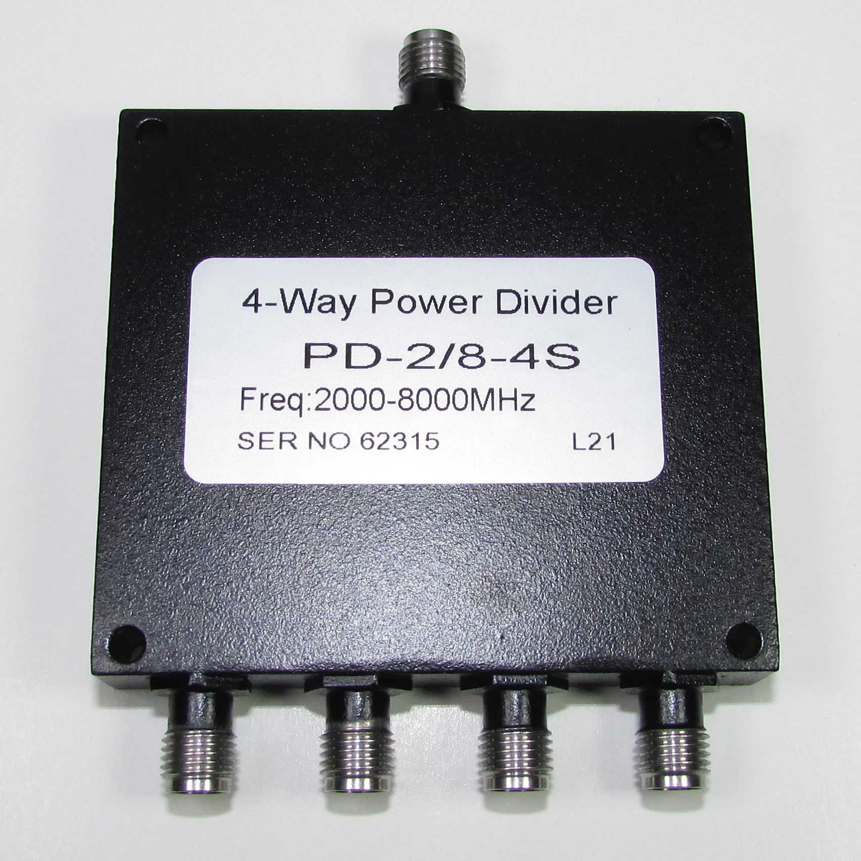 

Pd-2/8-4s 2-8ghz 30W SMA RF Microwave Quad-broadband Power Splitter
