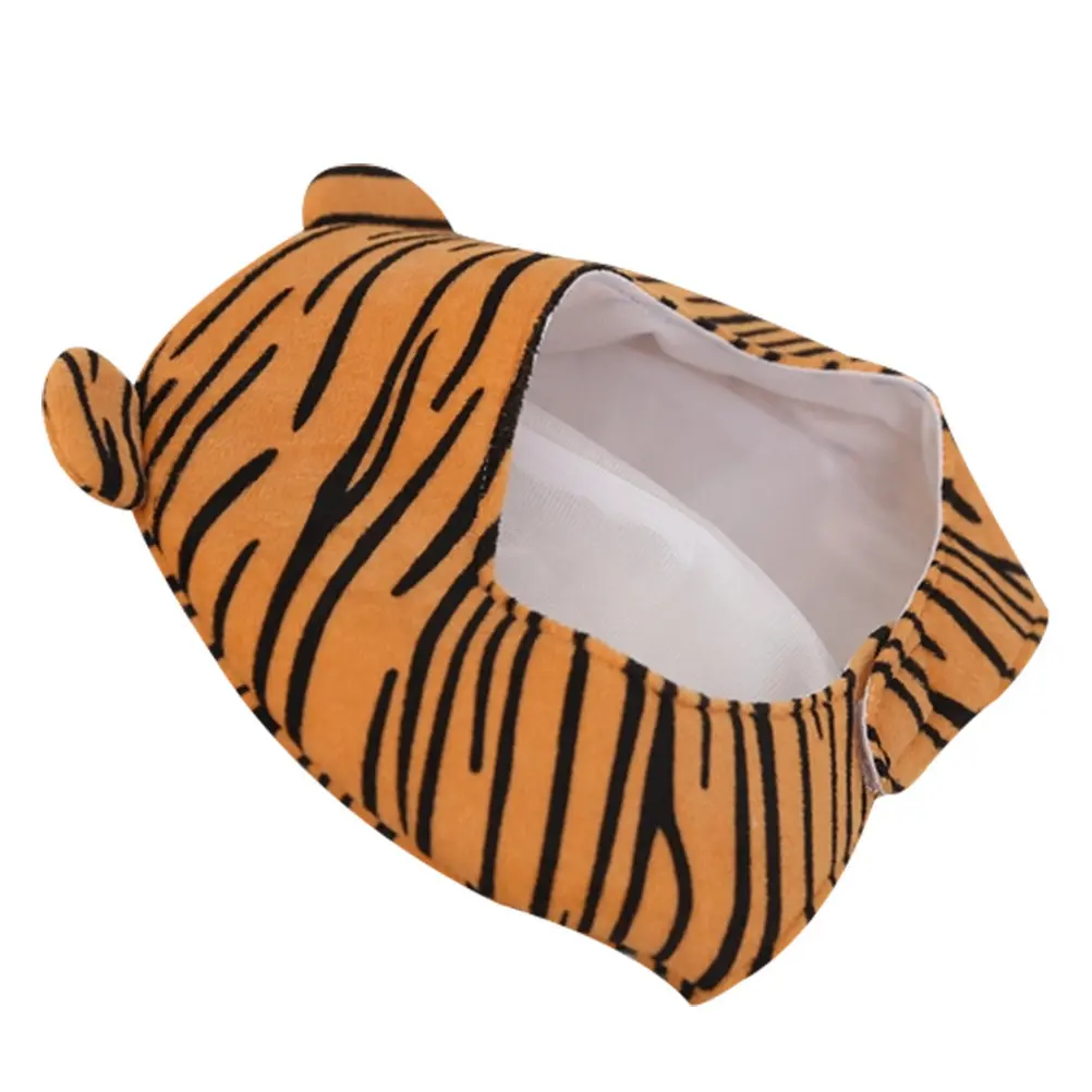 1Pcs Cartoon Tiger Hat Costume Head Cover Funny Party Dress-Up Photo Prop Carnival Hat Animal Head Cover Carnival Headdress