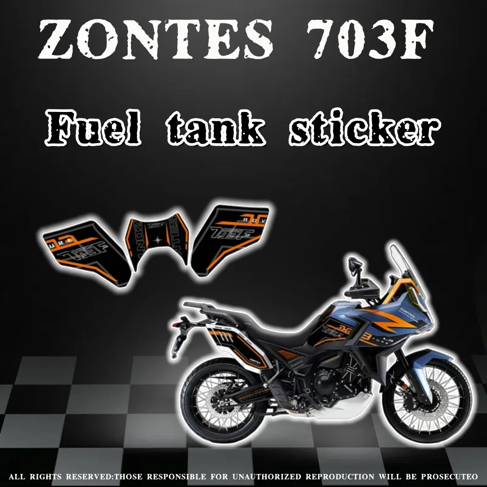 

Motorcycle fuel tank decal sticker anti-slip body protection sticker wear-resistant modification parts for ZONTES 703F 703F