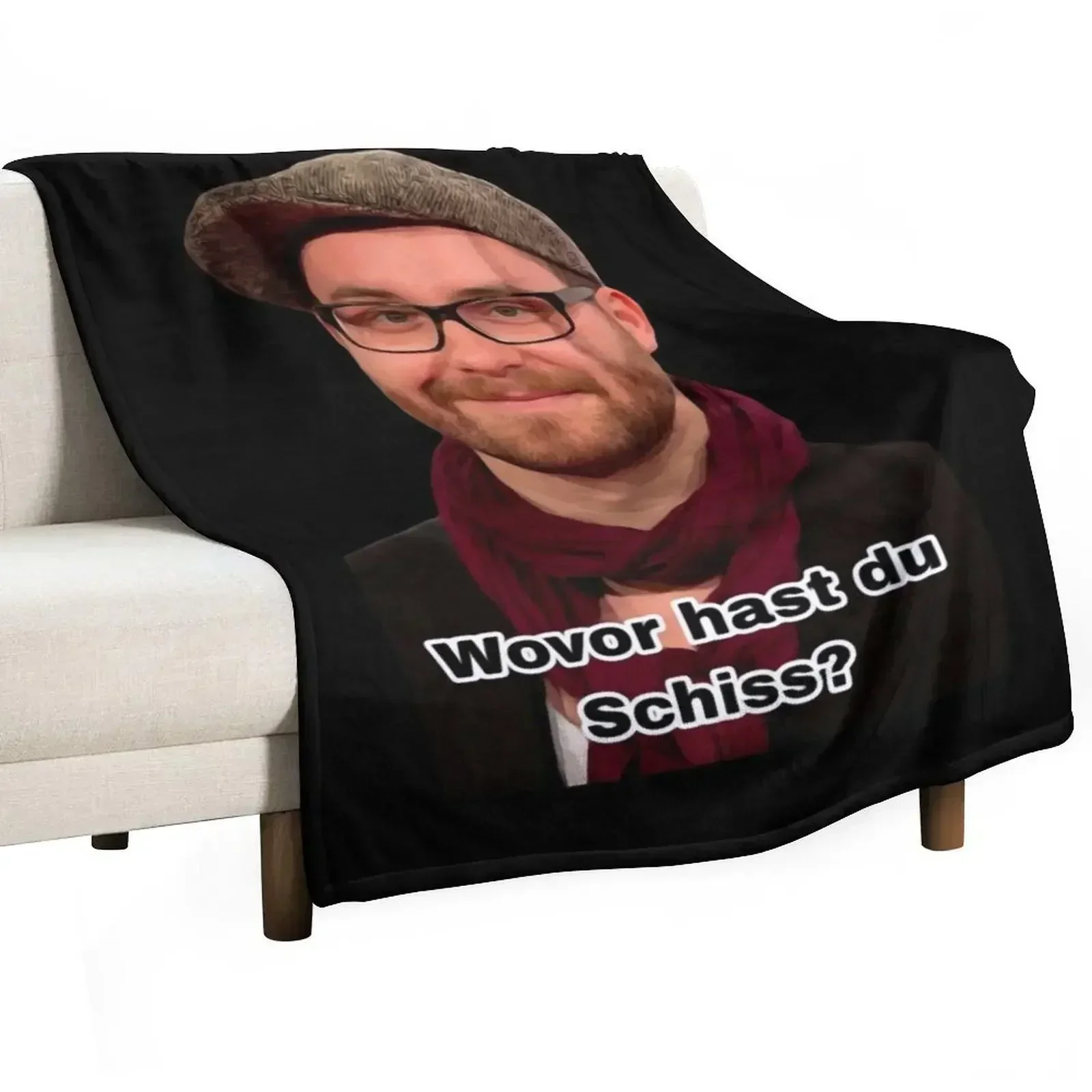 Mark Forster - What are you scared of? Meme #2 Throw Blanket Furrys heavy to sleep cosplay anime Soft Plaid Blankets