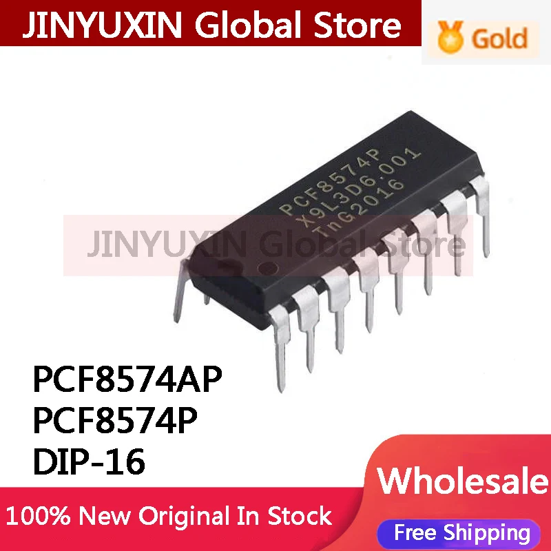 10Pcs PCF8574AP PCF8574P DIP-16 Expander IC Chip in Stock Wholesale