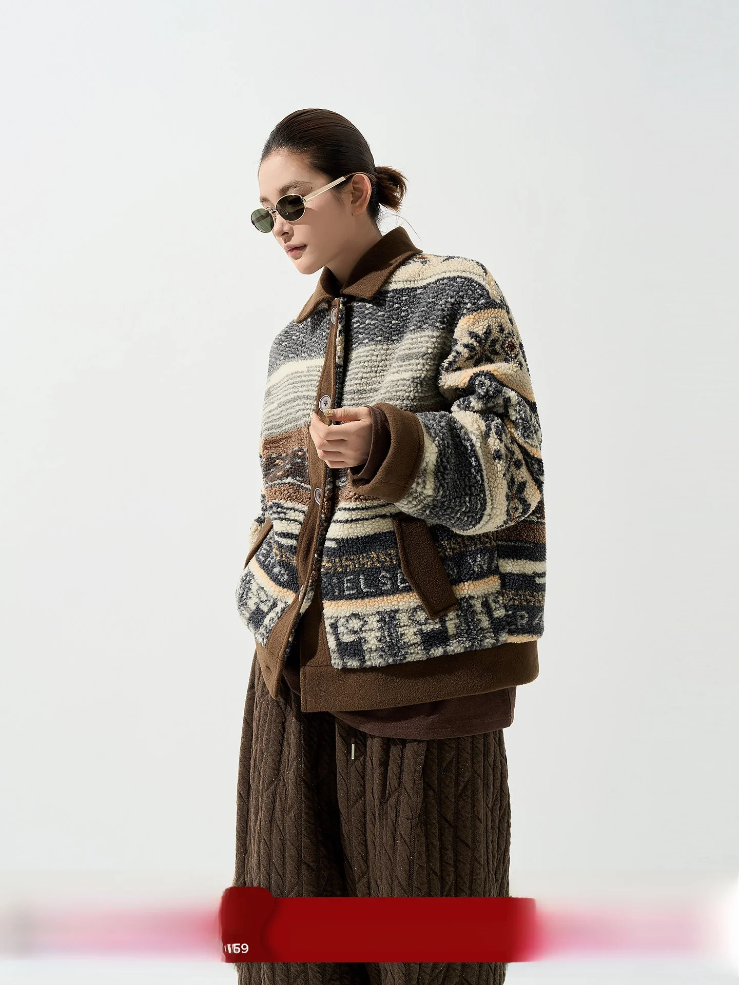 

Wutong Long Sve Fce Lined Cotton Thiened Outerwear Women's Autumn Winter Korean Sle Loose Warm Open Cardigan Top