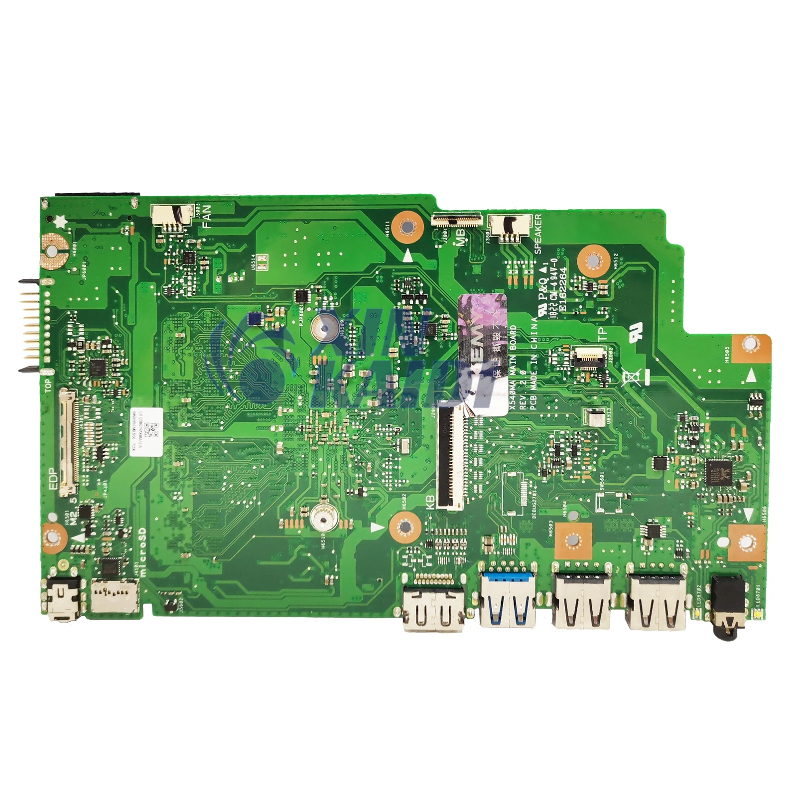 X540MA 노트북 마더보드, ASUS X540M, A540M, X540NA, X540MAR, X540N, N5000, N4020, N3350, 2GB, 4GB RAM 100% 테스트