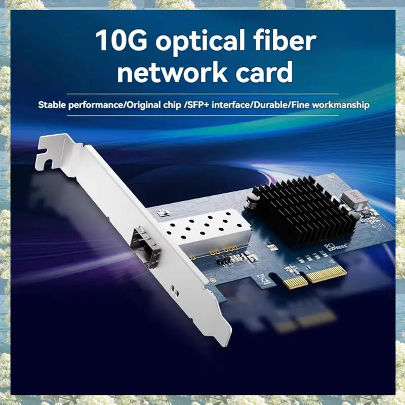 Новый-82599 чип SFP + оптоволоконный Ethernet-адаптер 10 ГБ X520-Da серверная сетевая карта для настольного компьютера