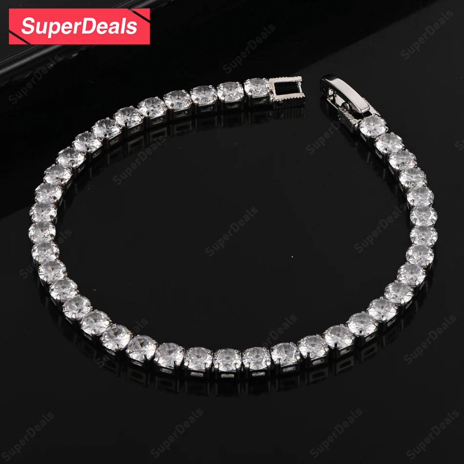 

SuperDeals AAA Zircon Hand Chain 925 Sterling Silver Bracelet Women Party Luxury Jewelry Charm Engagement Wedding Accessories