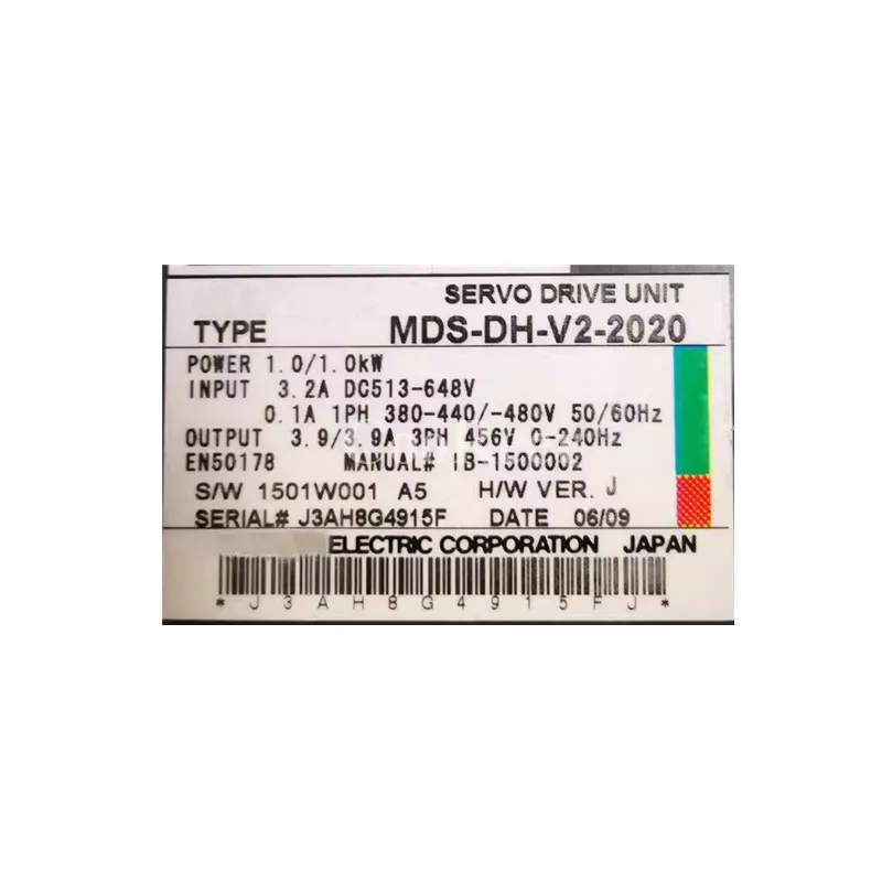 MDS Series Servo Driver MDS-DH-V2-2010 MDS-DH-V2-2020 New Please Enquire