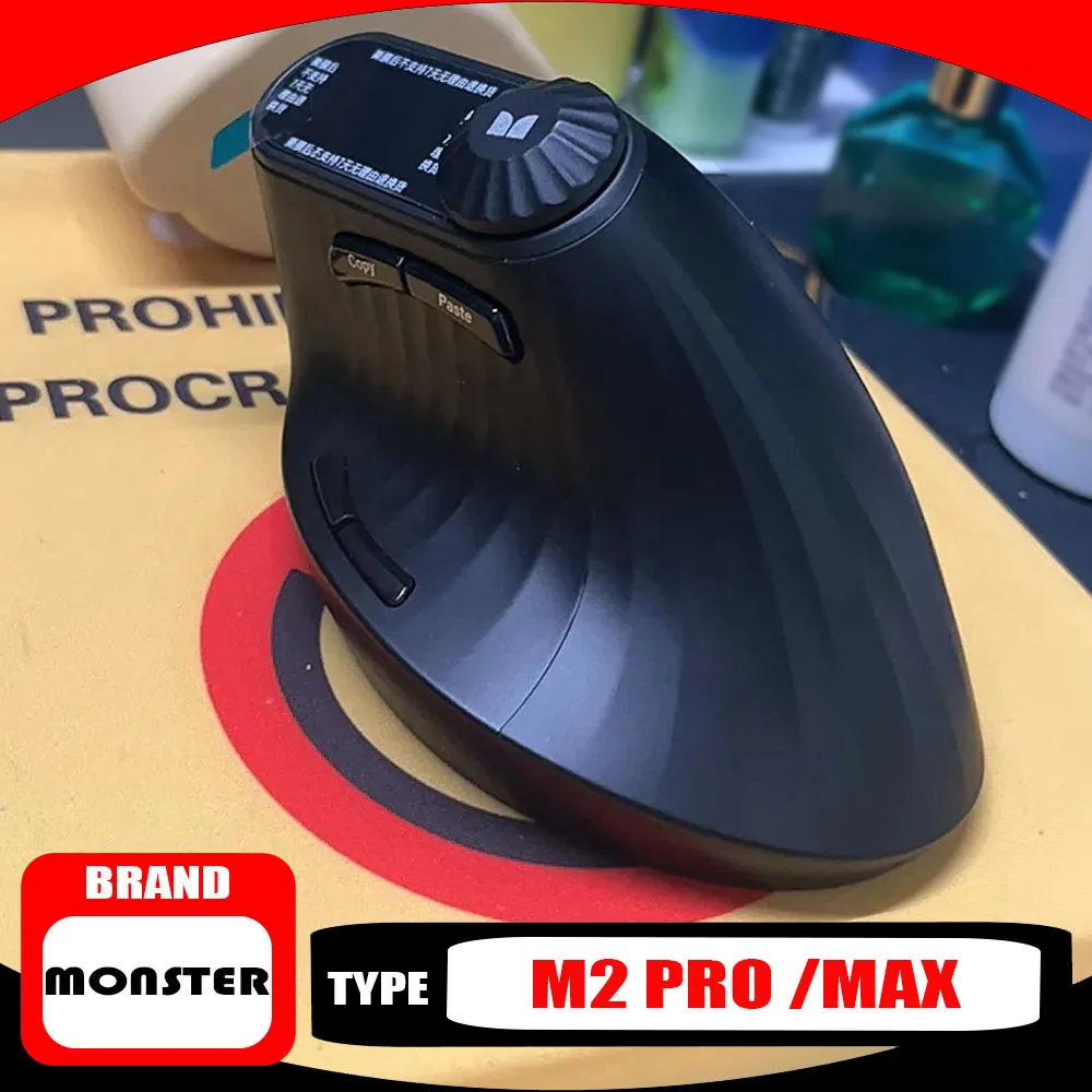 Monster M2 MAX PRO Gaming Mouse Dual Mode DPI Lightweight  Comfortable Ergonomic Wireless Mouse Accessory for Computer Original