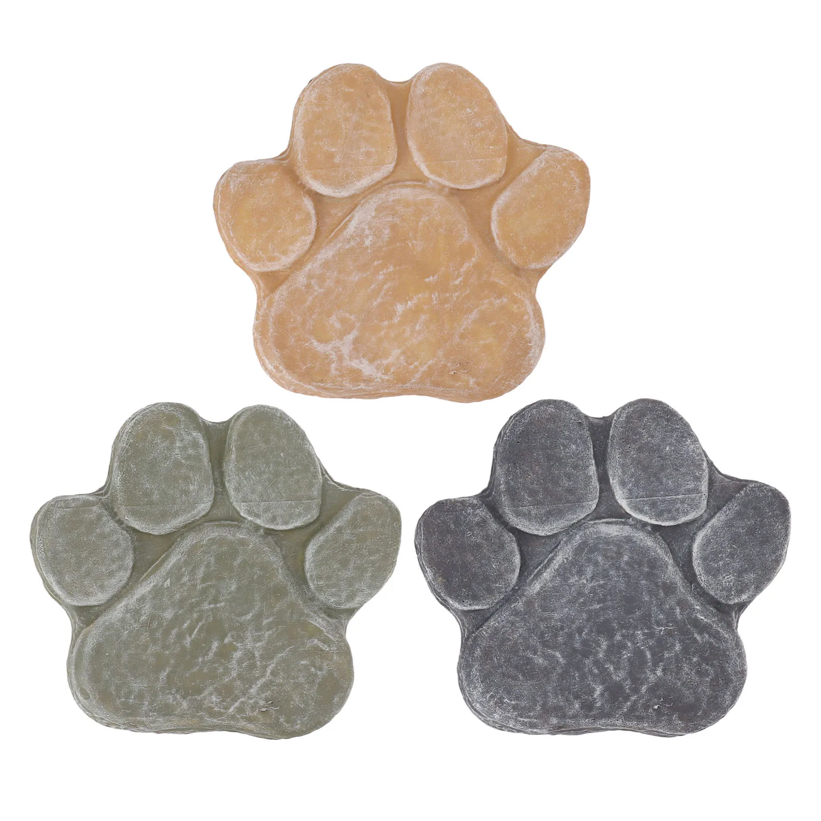 

Dog Pawprint Memorial Stone - DIY Engraved Dog Grave Marker, Resin Pet Monument for Outdoor Lawn, Garden
