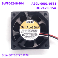 New original SanAce60WF 9WF0624H404 24V 0.15A 6cm 6025 Fanuc machine tool special cooling fan