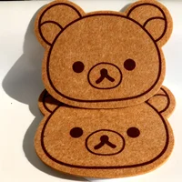 1/2Pcs Cute Bear-Shaped Pin Display Board 0.5-Inch Thick Cloud Rubber Board,Wall-Mounted Bulletin Board for Office, Letter Board 5