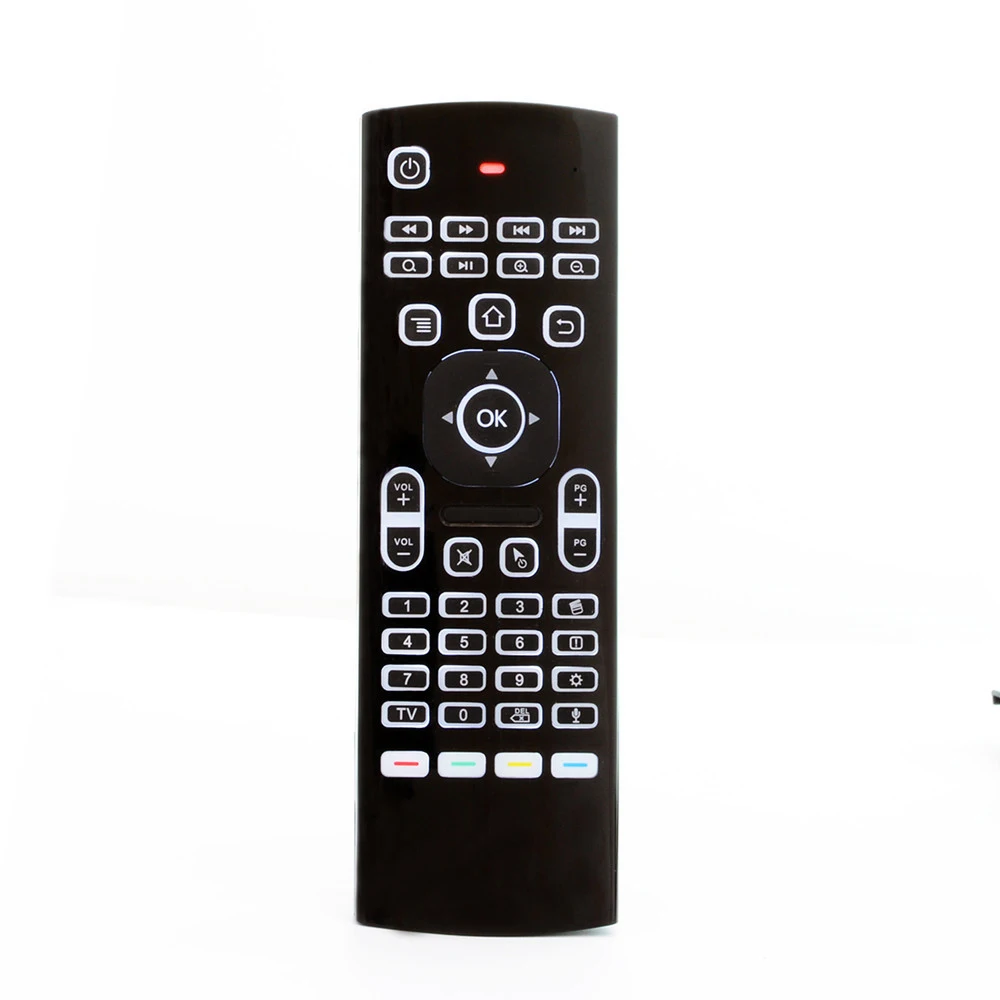 Wireless version 2.4GHz MX3 backlit voice flying mouse remote control Air Mouse Mini Keyboard Voice Remote Control For PC TV Box