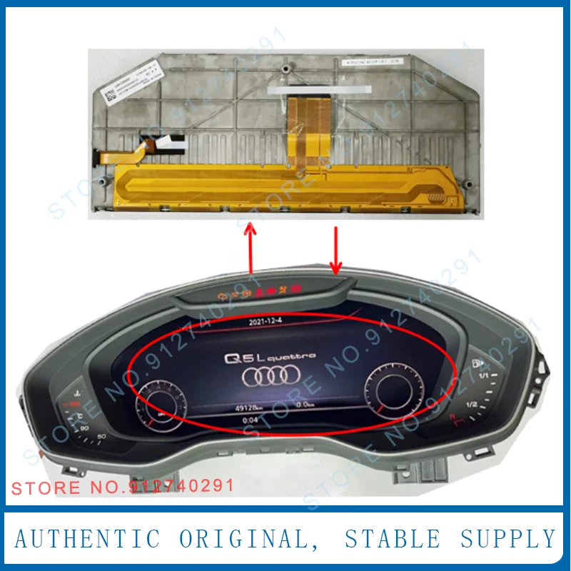 Original 12.3 Inch LAM1233555C  LAM1233555D LCD Display Screen For Audi Q5 A3 A4 A5 A6 S 2017-2020 Series Instrument Cluster