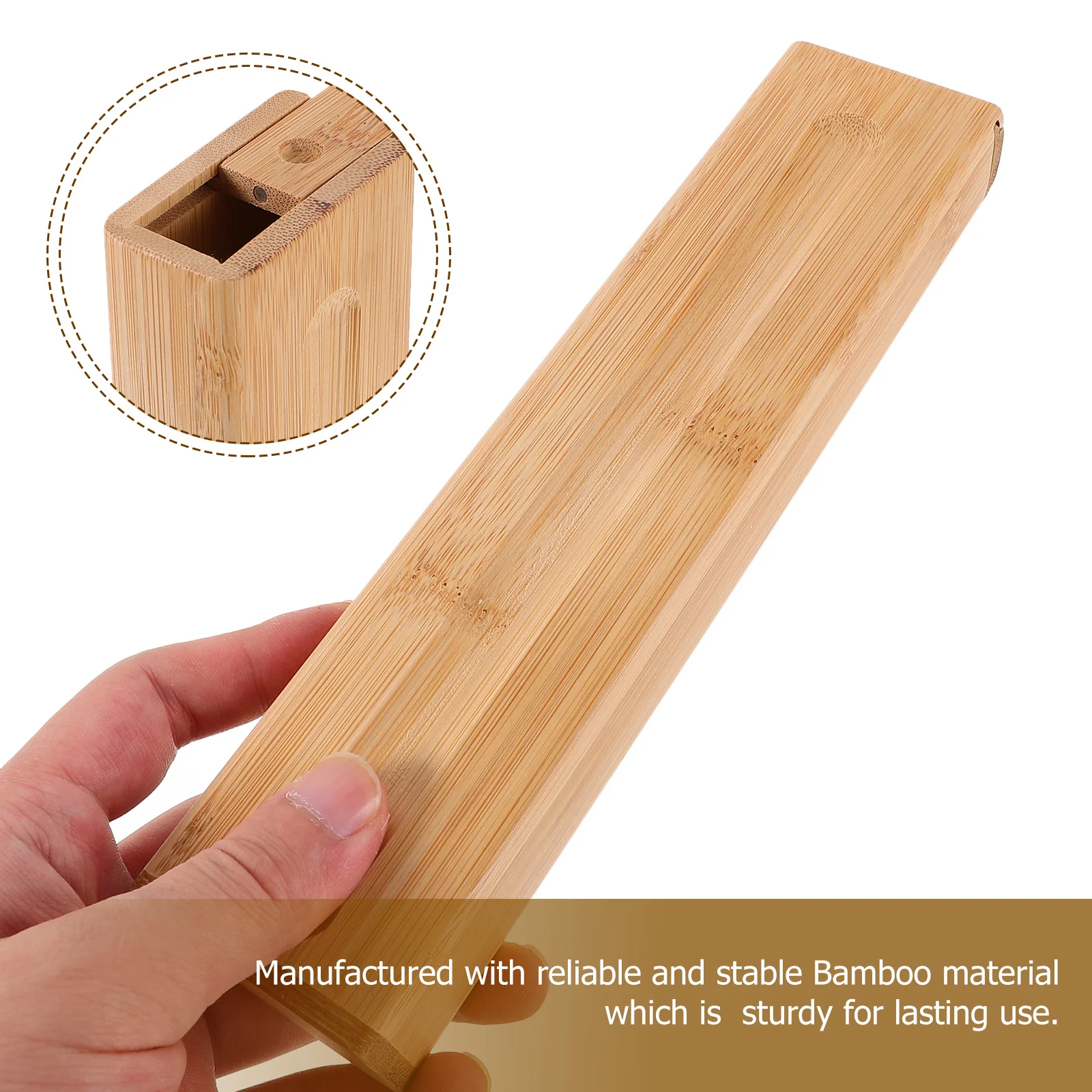 

Bamboo Incense Burner For Sticks Wood Aroma Furnace Box Desktop Meditation Decor Japanese Style Storage Case