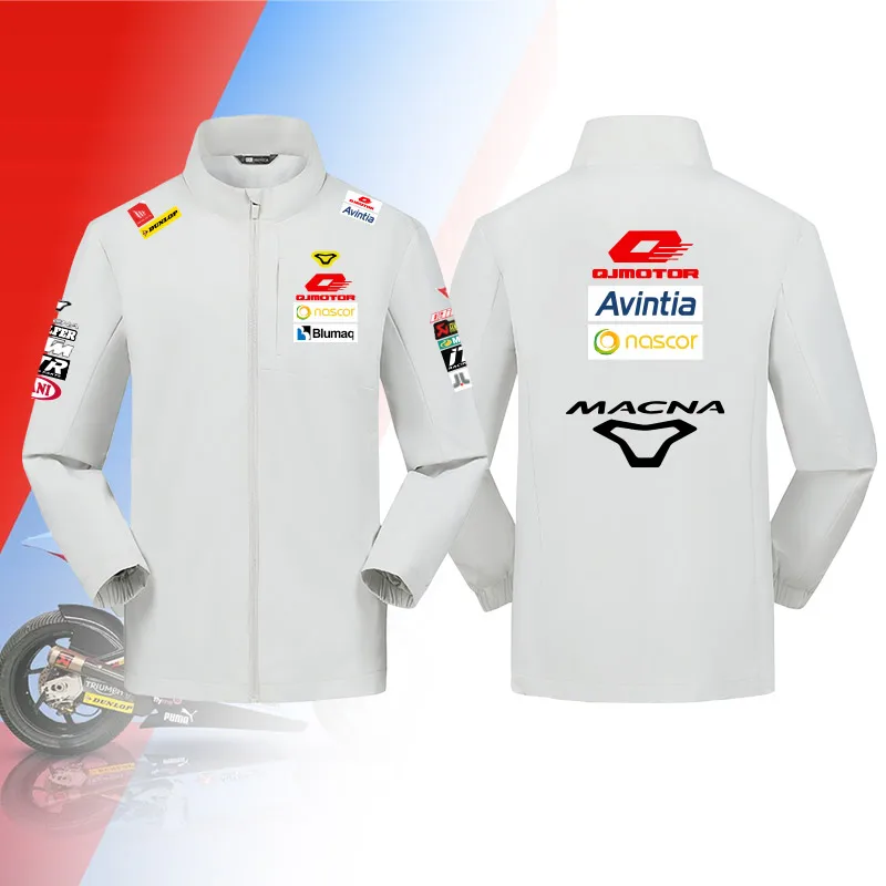 Chaqueta Softshell para Motocicleta Qianjiang, Equipo de Protección Contra el Viento, Ropa de Viaje para Motociclistas, Chaqueta de Moto con Cuello Alto para Jóvenes