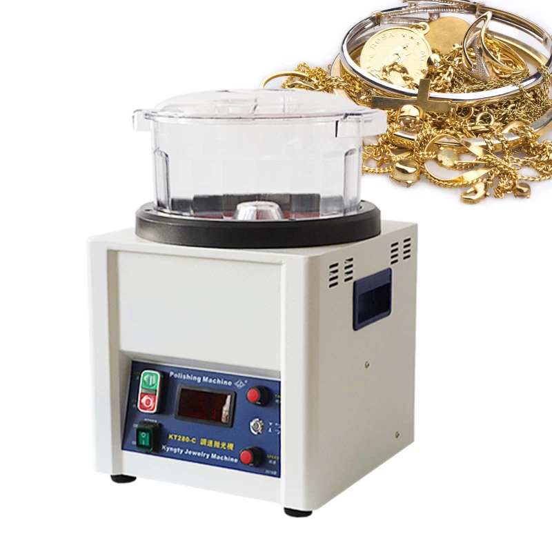 280 Jewelry Polishing Machine 1.1kg High Capacity Jewelry Polishing Machine Magnetic Flipper Polishing Complex Details