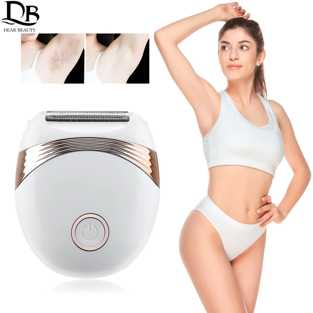 Depiladora eléctrica para mujer, Mini dispositivo de depilación eléctrica, dispositivo de depilación para piernas y labios, recortar el vello corporal