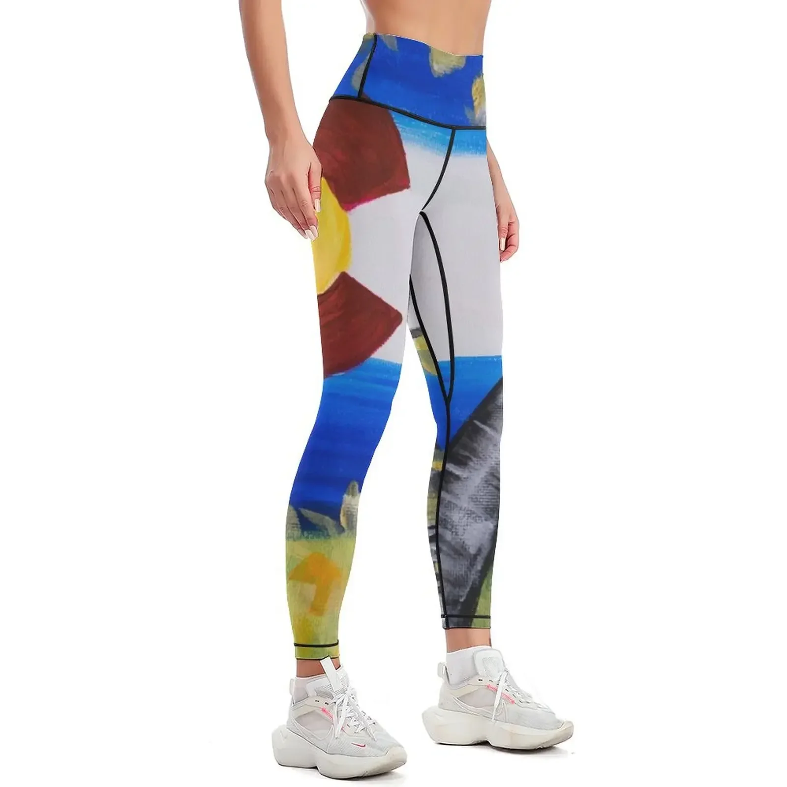 علم كولورادو مع طماق طماق الركض السراويل السراويل ملابس الصالة الرياضية متوهج طماق المرأة #2