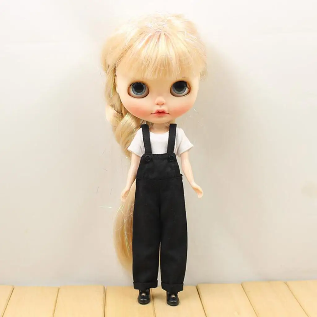 

Doll Clohtes Outfit, Suspender T-Shirt Outfit, Doll Dress Up /6 12inch Doll