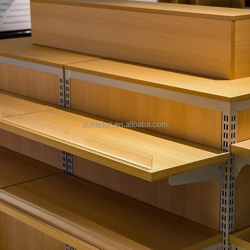 custom.Supermarket Display Island Shelf Wooden Boxes Scenario Display Props Promotional Floor Display