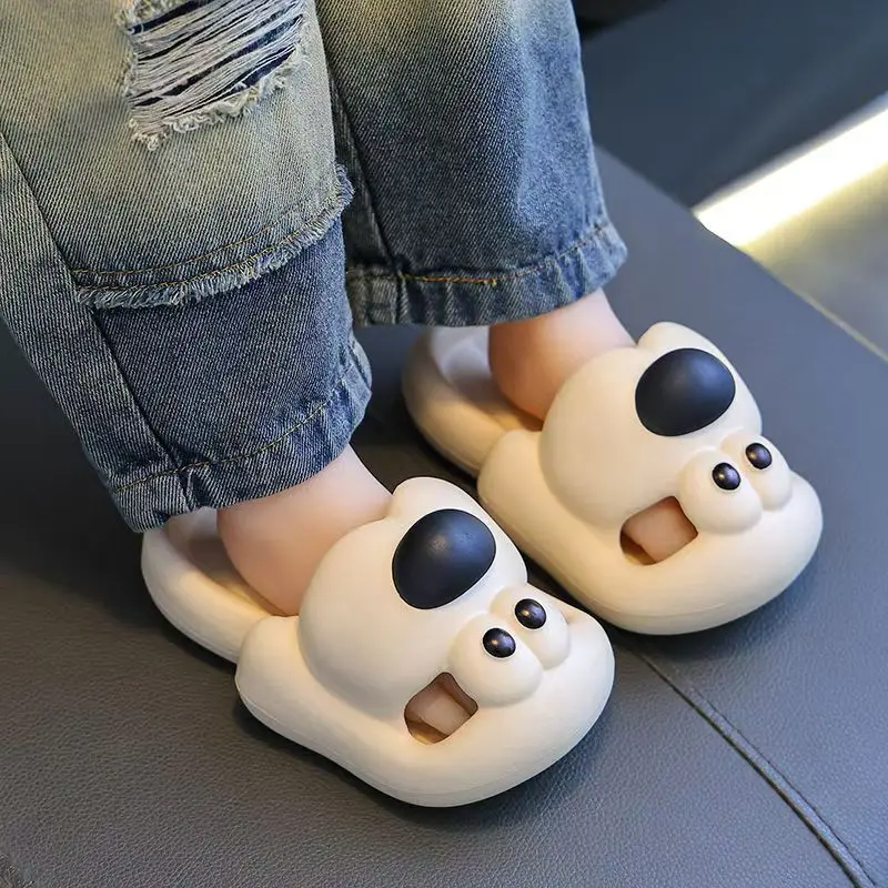 

New Summer Children's Baotou Hollow Cartoon Slippers Boys Girls Soft Sole Non Slip Home Slipper Outdoor Slipper Bathroom Slipper