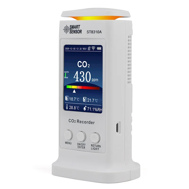 Xima ST8310A CO2 recorder Home air environment detector monitors wifi connection in real time