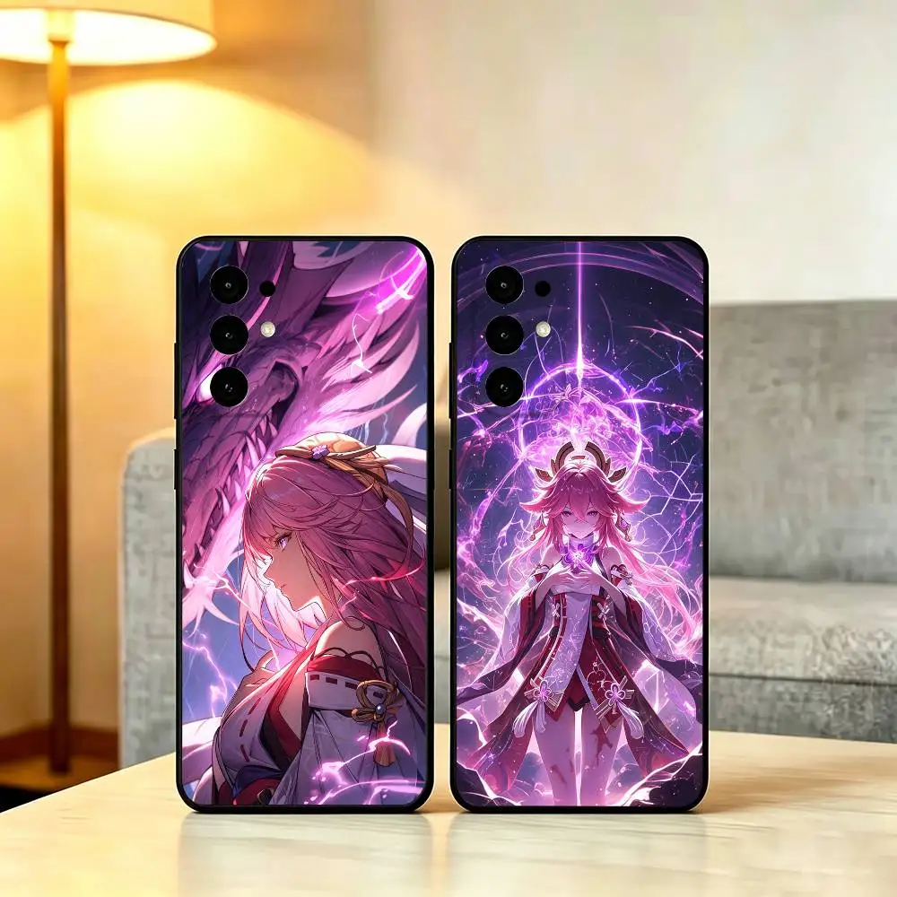 Game G-Genshin Impact Phone Case Soft black For Samsung S25,S24,S21,S22,S23,S30,Ultra,S20,Plus,Fe,Lite